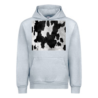 Heather Grey Black White Cowhide Tumbler Urban Hoodie - CowCowDesign