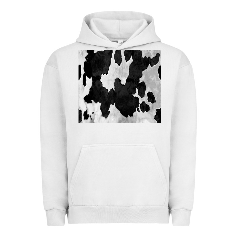 Black White Cowhide Tumbler Urban Hoodie by CowCowDesign | Teevron