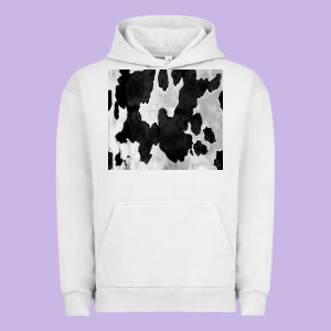 Black White Cowhide Tumbler Urban Hoodie Designed By Cowcowdesign
