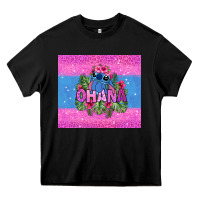 Black ohana stitch Heavy Core Tee - Zillion Design Studio