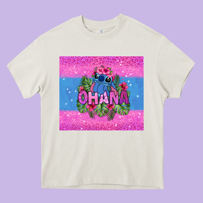 Ohana Stitch Heavy Core Tee Designed By Zillion Design Studio
