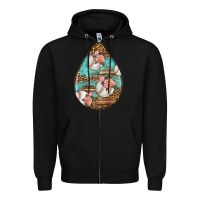 Black american football and western roses teardrop Zipper Hoodie - BundleAndBundleShop