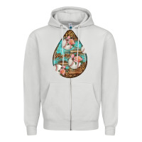 Dove Grey american football and western roses teardrop Zipper Hoodie - BundleAndBundleShop
