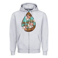 Heather Grey american football and western roses teardrop Zipper Hoodie - BundleAndBundleShop