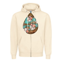 Sandshell american football and western roses teardrop Zipper Hoodie - BundleAndBundleShop