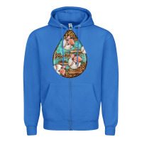 True Royal american football and western roses teardrop Zipper Hoodie - BundleAndBundleShop