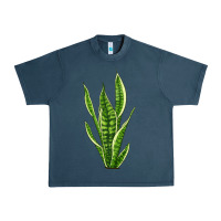 Midnight Navy snake plant Urban Heavy Tee - LillyAllenDesigns
