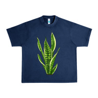 Navy snake plant Urban Heavy Tee - LillyAllenDesigns