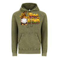 Vintage Olive western bee kind gnomes bee honey sunflowers leopard serape Vintage Hoodie - Artiststas