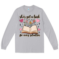Moon Dust she's got a book for every situation Long Sleeve Tee - MaliasSmallBusiness