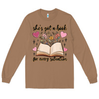 Toasted Coconut she's got a book for every situation Long Sleeve Tee - MaliasSmallBusiness
