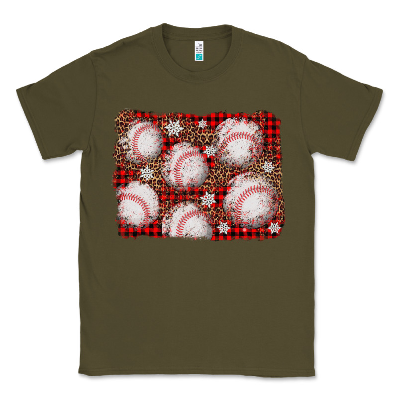 Baseball Christmas Background Classic Tee by AdoDesignShop | Teevron