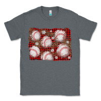 Charcoal Heather baseball christmas background Classic Tee - AdoDesignShop