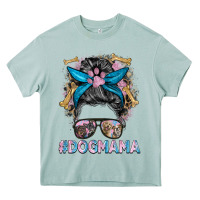 Arona dog mama messy bun Heavy Core Tee - BarkalooDesign