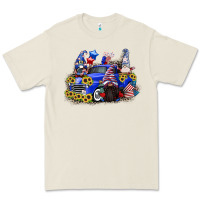 Bone 4th of July gnomes with truck Premium Tee - CowGirlArtShop