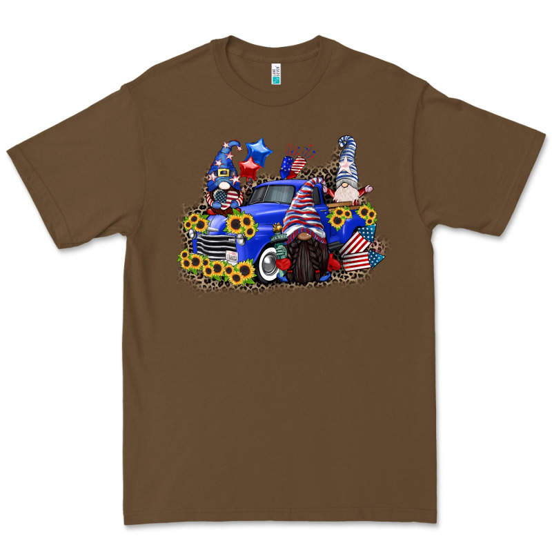 4th Of July Gnomes With Truck Premium Tee by CowGirlArtShop | Teevron