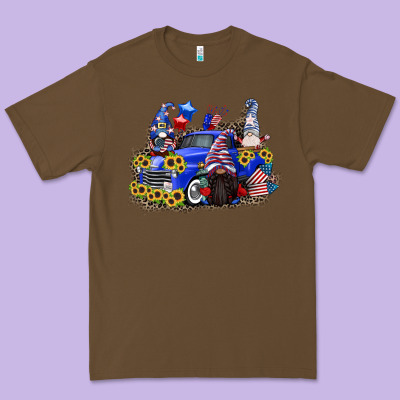 4th Of July Gnomes With Truck Premium Tee Designed By Cowgirlartshop