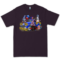 Plum 4th of July gnomes with truck Premium Tee - CowGirlArtShop