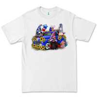 White 4th of July gnomes with truck Premium Tee - CowGirlArtShop