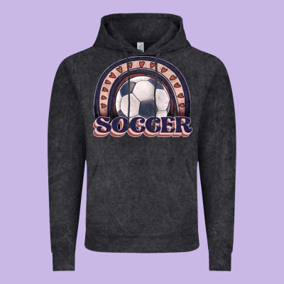 Soccer Rainbow Vintage Hoodie Designed By Jahusdesignshop