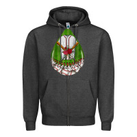 Charcoal Heather baseball and western roses teardrop  2 Zipper Hoodie - BundleAndBundleShop
