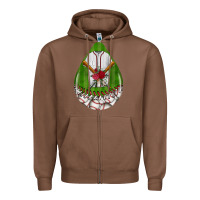 Chestnut baseball and western roses teardrop  2 Zipper Hoodie - BundleAndBundleShop