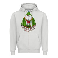 Dove Grey baseball and western roses teardrop  2 Zipper Hoodie - BundleAndBundleShop