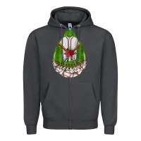 Smoke baseball and western roses teardrop  2 Zipper Hoodie - BundleAndBundleShop