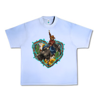 Western Heart Bullfighter  Cactus Sunflower Aztek Pattern Urban Heavy Tee | Teevron