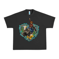 Pigment Black western heart bullfighter  cactus sunflower aztek pattern Urban Heavy Tee - BarkalooDesign