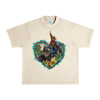 Sandshell western heart bullfighter  cactus sunflower aztek pattern Urban Heavy Tee - BarkalooDesign