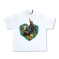 White western heart bullfighter  cactus sunflower aztek pattern Urban Heavy Tee - BarkalooDesign