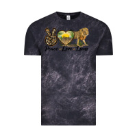 Cloud Black peace love lions Vintage Tee - LillyAllenDesigns