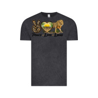 Vintage Black peace love lions Vintage Tee - LillyAllenDesigns