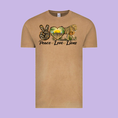 Peace Love Lions Vintage Tee Designed By Lillyallendesigns