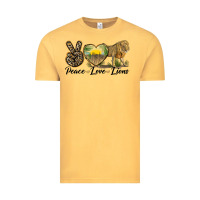 Vintage Mustard peace love lions Vintage Tee - LillyAllenDesigns