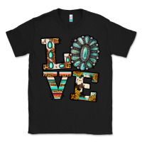 Black Turquoise Love Classic Tee - Jasminsmagicworld