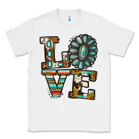 White Turquoise Love Classic Tee - Jasminsmagicworld