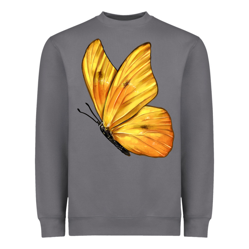 Flying Cloudless Sulphur Butterfly Heavyweight Sweatshirt by LillyAllenDesigns | Teevron