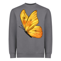 Storm Flying Cloudless Sulphur Butterfly Heavyweight Sweatshirt - LillyAllenDesigns