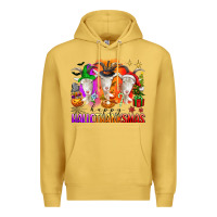 Antique Gold happy hallothanksmas goats Premium Hoodie - texasbilliewilder