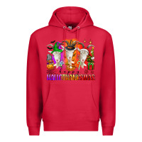 Cardinal happy hallothanksmas goats Premium Hoodie - texasbilliewilder