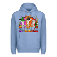 Colony Blue happy hallothanksmas goats Premium Hoodie - texasbilliewilder