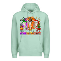 Seafoam happy hallothanksmas goats Premium Hoodie - texasbilliewilder
