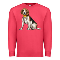 Cardinal beagle with overflow Premium Sweatshirt - texasbilliewilder