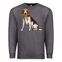 Charcoal Heather beagle with overflow Premium Sweatshirt - texasbilliewilder