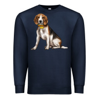 Navy beagle with overflow Premium Sweatshirt - texasbilliewilder