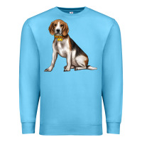 Ocean Blue beagle with overflow Premium Sweatshirt - texasbilliewilder