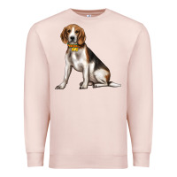 Pale Pink beagle with overflow Premium Sweatshirt - texasbilliewilder