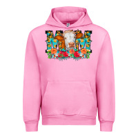 Fuchsia Pink Mom Cow Flowers Urban Hoodie - CowCowDesign